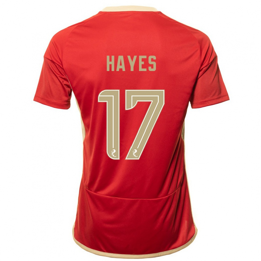 Niño Fútbol Camiseta Jonny Hayes #17 Rojo 1ª Equipación 2023/24