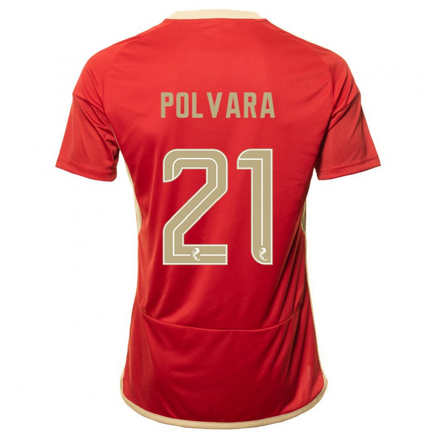 Niño Fútbol Camiseta Dante Polvara #21 Rojo 1ª Equipación 2023/24