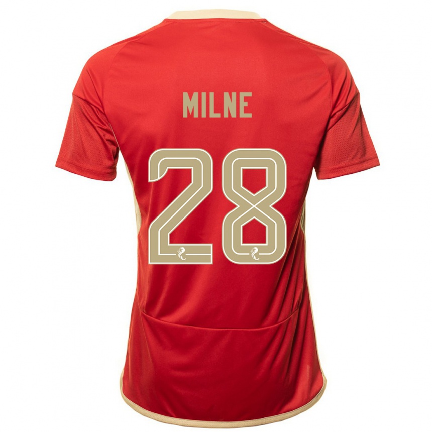 Niño Fútbol Camiseta Jack Milne #28 Rojo 1ª Equipación 2023/24