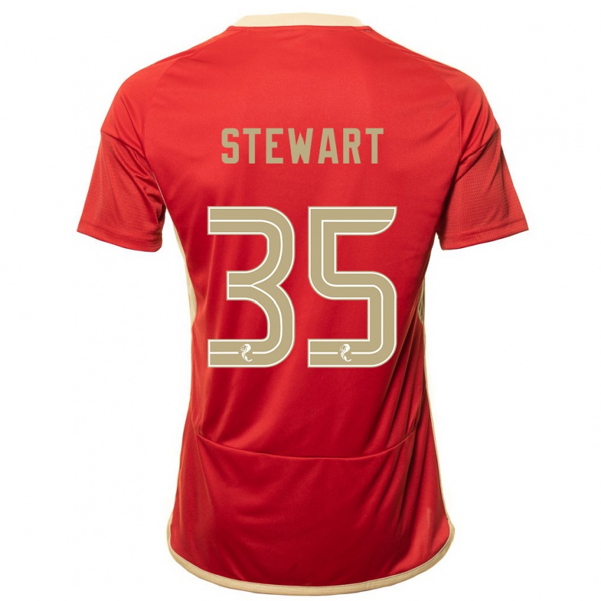 Niño Fútbol Camiseta Alfie Stewart #35 Rojo 1ª Equipación 2023/24