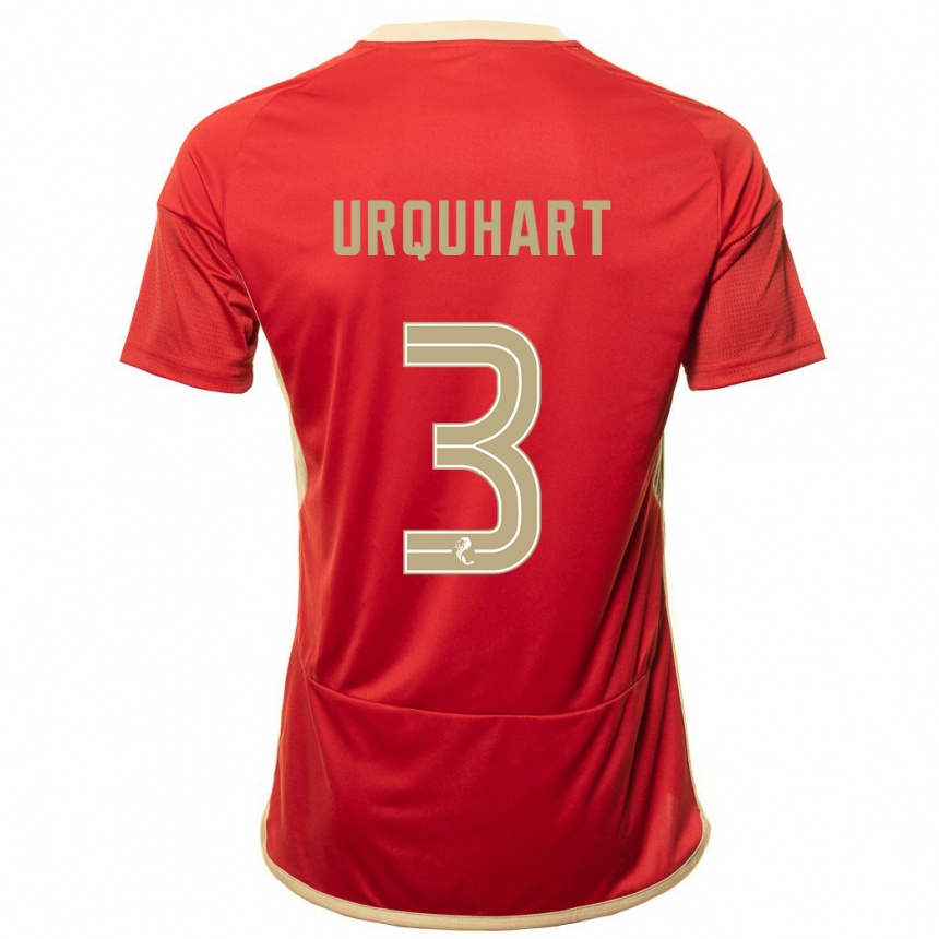 Niño Fútbol Camiseta Millie Urquhart #3 Rojo 1ª Equipación 2023/24