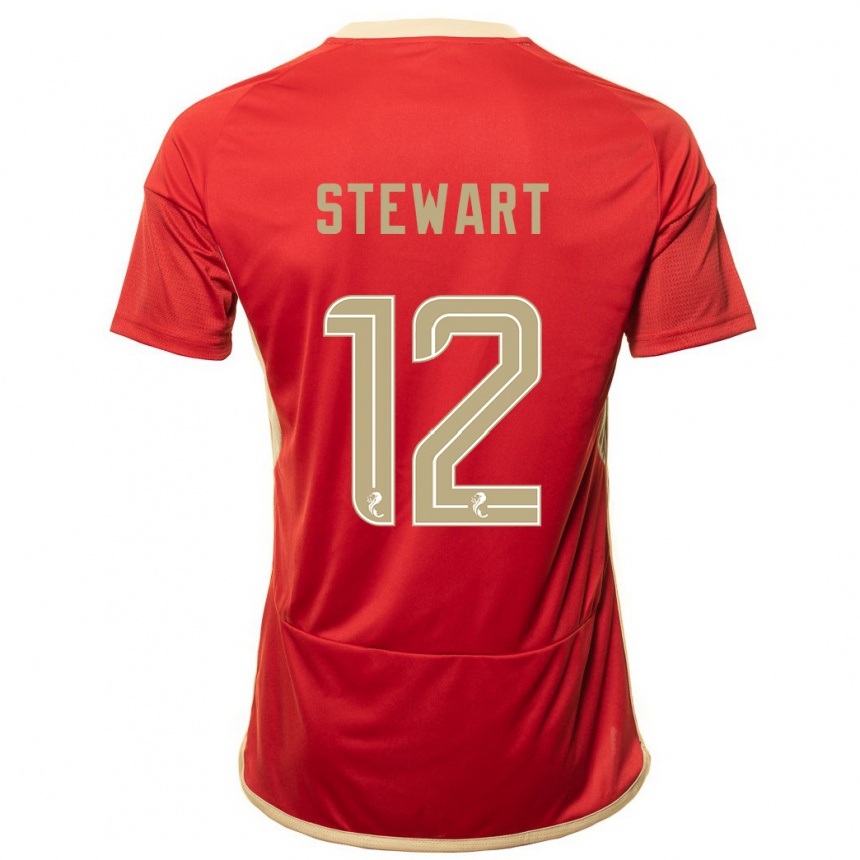 Niño Fútbol Camiseta Hannah Stewart #12 Rojo 1ª Equipación 2023/24