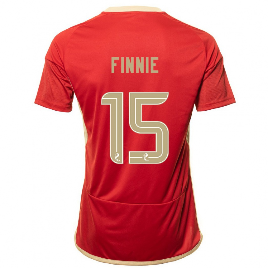 Niño Fútbol Camiseta Maddison Finnie #15 Rojo 1ª Equipación 2023/24