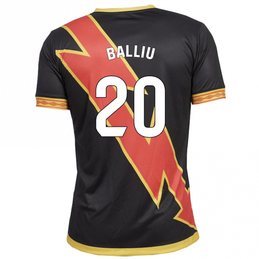 Niño Fútbol Camiseta Iván Balliu #20 Negro 2ª Equipación 2023/24