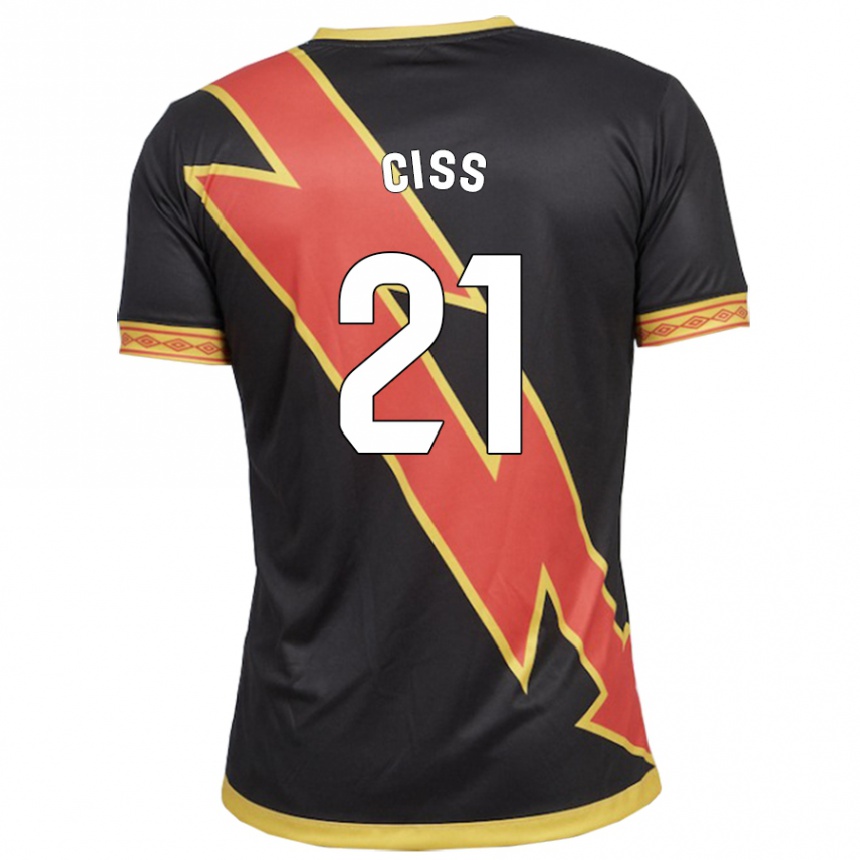 Niño Fútbol Camiseta Pathé Ciss #21 Negro 2ª Equipación 2023/24