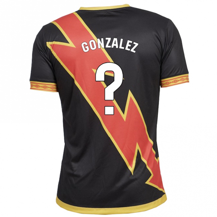 Niño Fútbol Camiseta Aitor González #0 Negro 2ª Equipación 2023/24