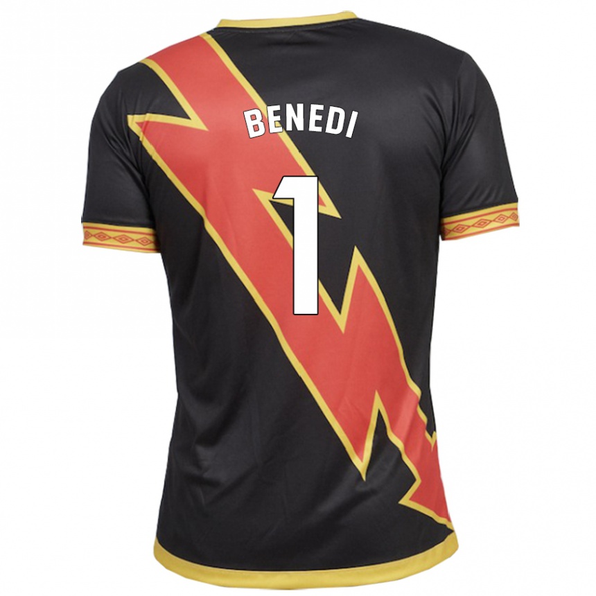 Niño Fútbol Camiseta Miguel Benedi #1 Negro 2ª Equipación 2023/24