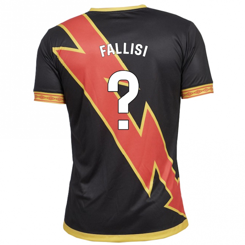 Niño Fútbol Camiseta Alessandro Fallisi #0 Negro 2ª Equipación 2023/24
