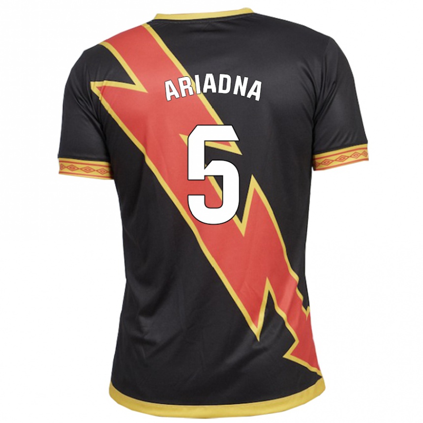 Niño Fútbol Camiseta Ariadna Rovirola Moreno #5 Negro 2ª Equipación 2023/24