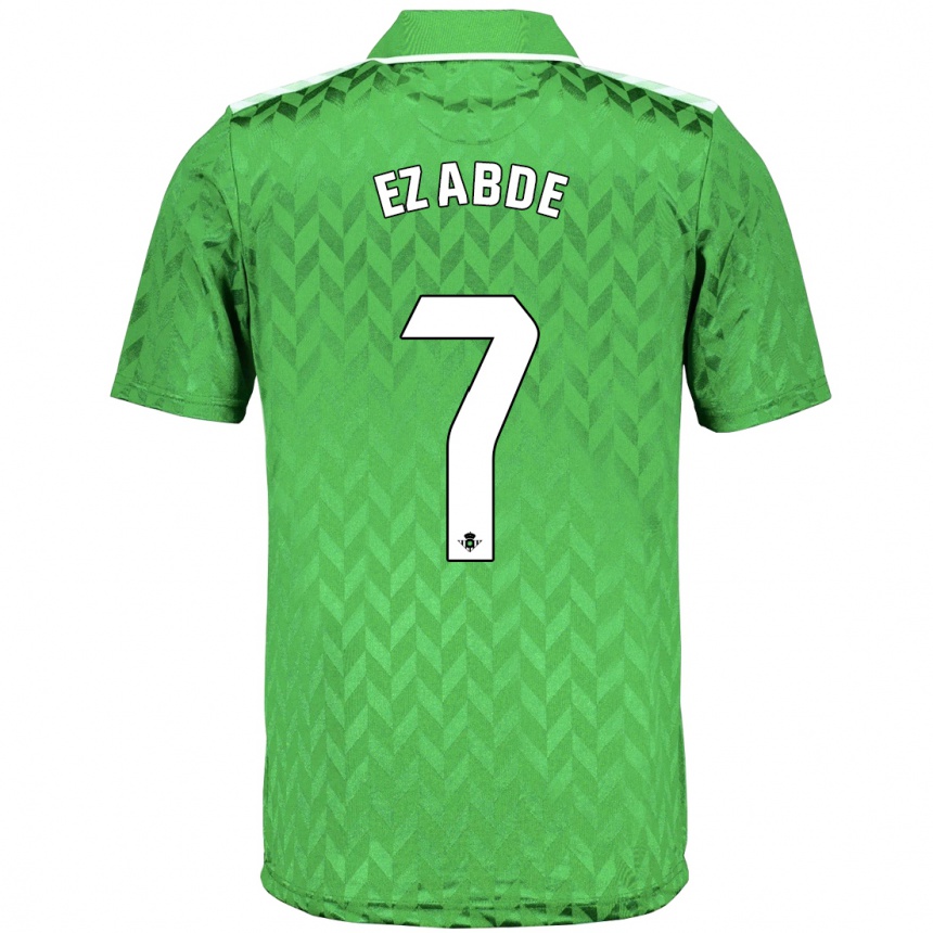 Niño Fútbol Camiseta Abde Ezzalzouli #7 Verde 2ª Equipación 2023/24