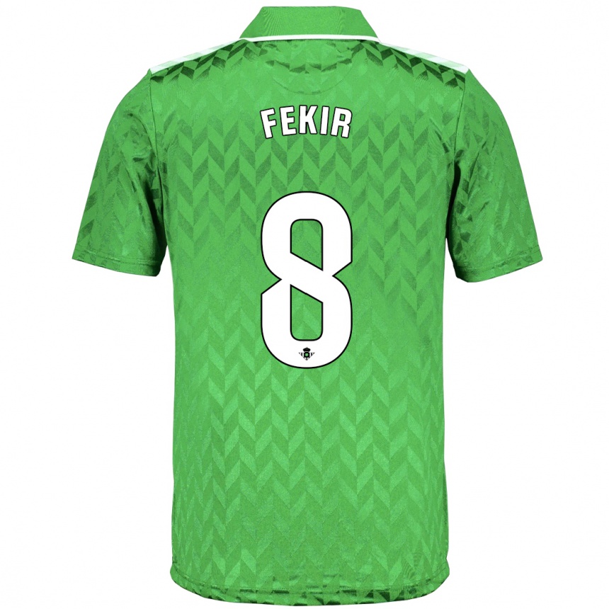 Niño Fútbol Camiseta Nabil Fekir #8 Verde 2ª Equipación 2023/24