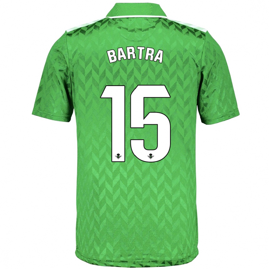 Niño Fútbol Camiseta Marc Bartra #15 Verde 2ª Equipación 2023/24