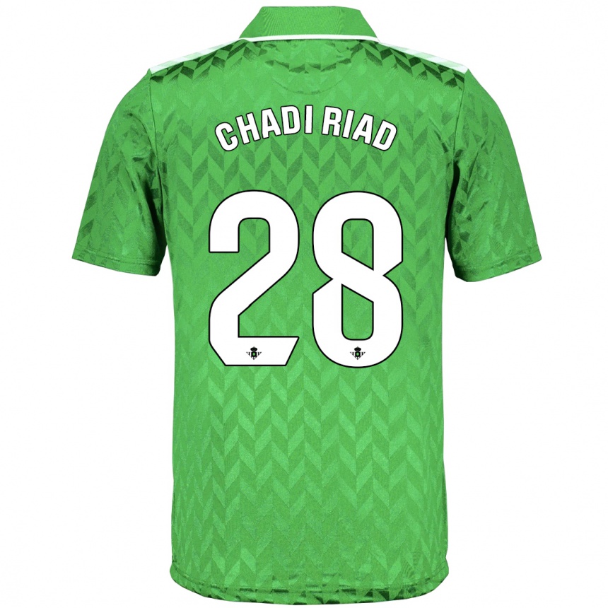 Niño Fútbol Camiseta Chadi Riad #28 Verde 2ª Equipación 2023/24