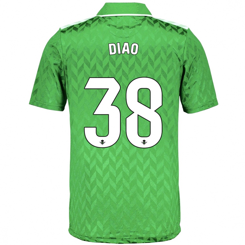 Niño Fútbol Camiseta Assane Diao #38 Verde 2ª Equipación 2023/24