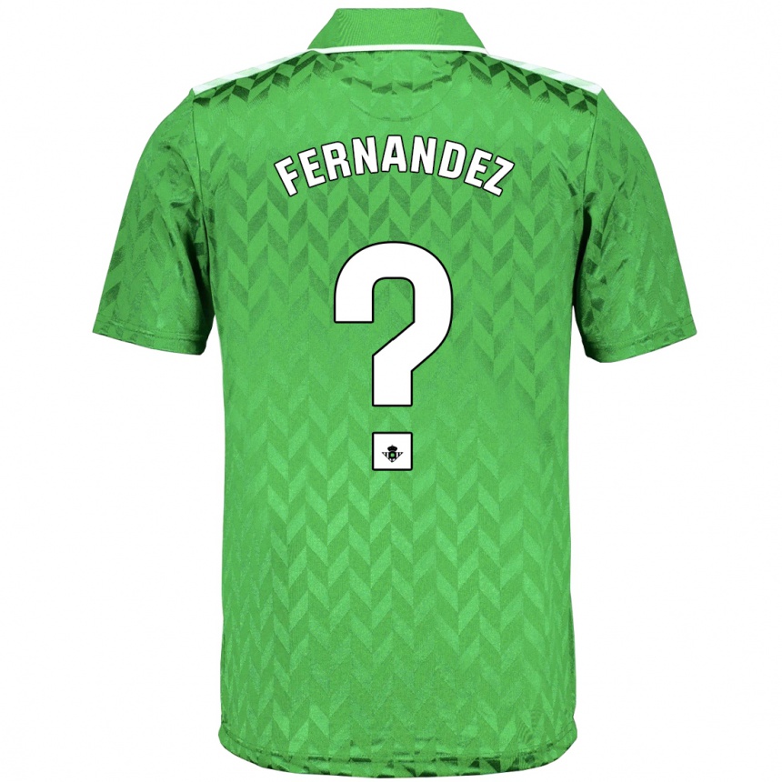 Niño Fútbol Camiseta Marcos Fernández #0 Verde 2ª Equipación 2023/24