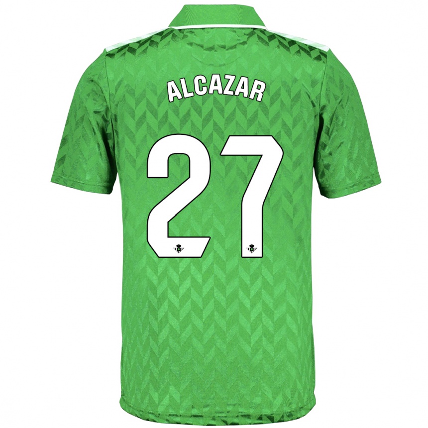 Niño Fútbol Camiseta Lucas Alcázar #27 Verde 2ª Equipación 2023/24