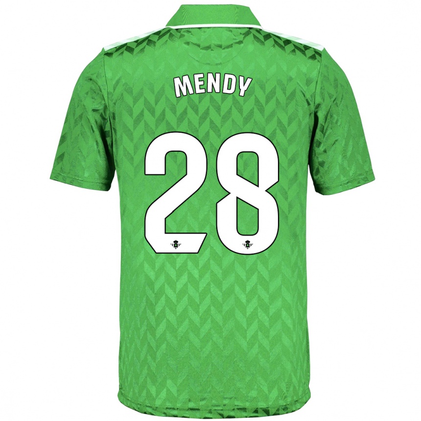 Niño Fútbol Camiseta Nobel Mendy #28 Verde 2ª Equipación 2023/24