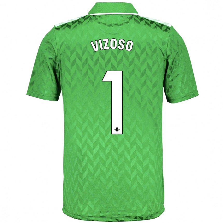 Niño Fútbol Camiseta Paula Vizoso Prieto #1 Verde 2ª Equipación 2023/24