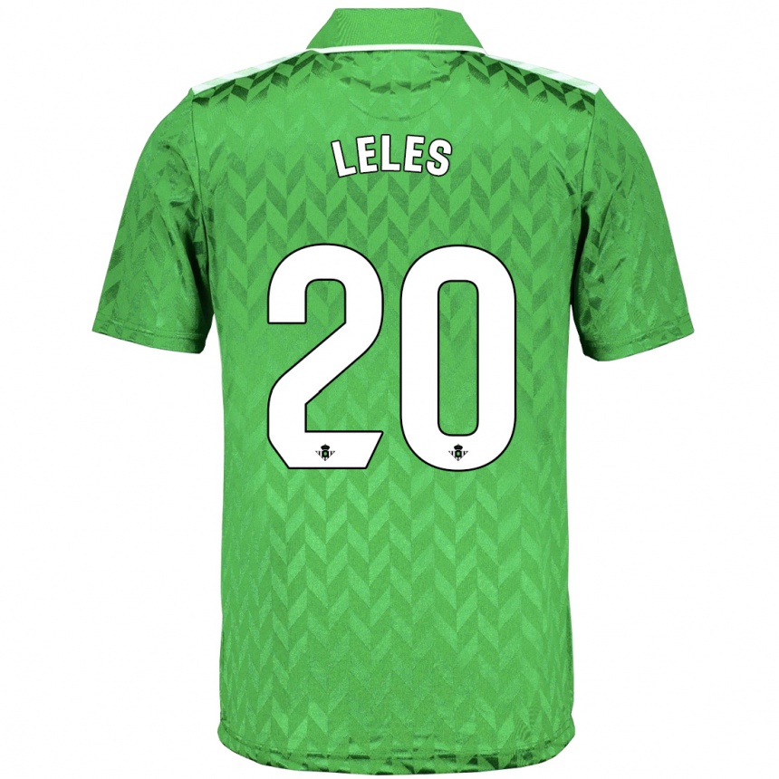 Niño Fútbol Camiseta María De Los Ángeles Carrión Egido #20 Verde 2ª Equipación 2023/24