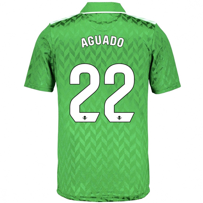 Niño Fútbol Camiseta Julia Aguado Fernández #22 Verde 2ª Equipación 2023/24