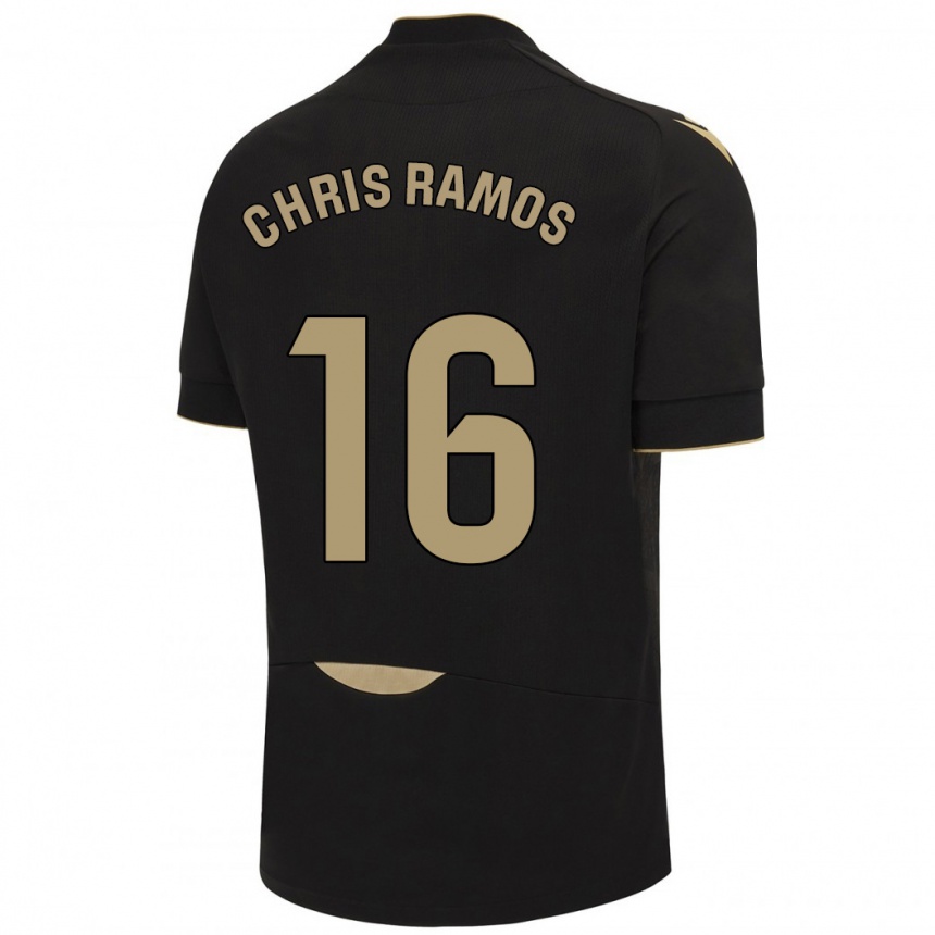 Niño Fútbol Camiseta Chris Ramos #16 Negro 2ª Equipación 2023/24