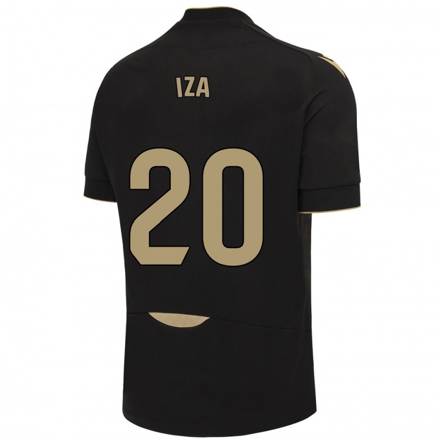 Niño Fútbol Camiseta Iza Carcelén #20 Negro 2ª Equipación 2023/24