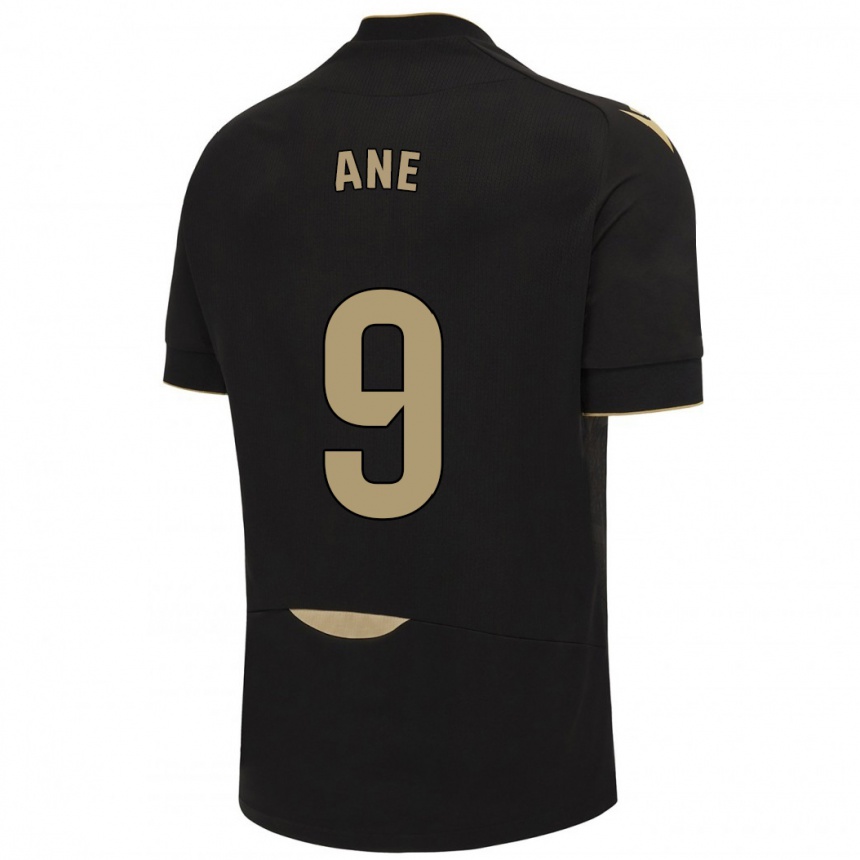 Niño Fútbol Camiseta Ane López De Heredia Alcelay #9 Negro 2ª Equipación 2023/24