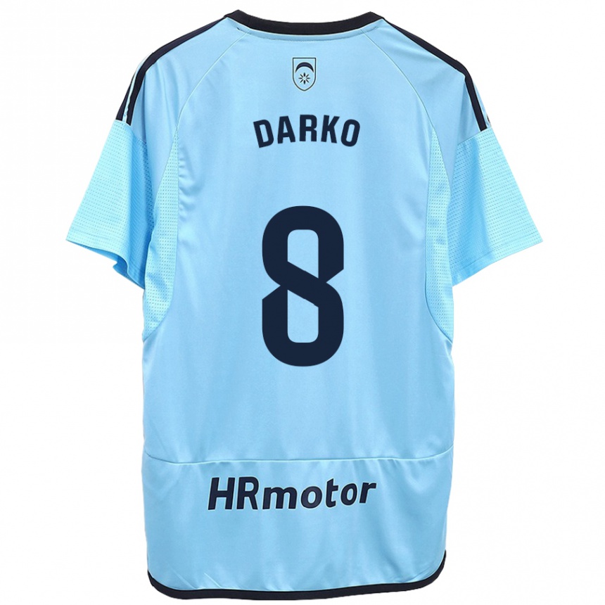 Niño Fútbol Camiseta Darko Brasanac #8 Azul 2ª Equipación 2023/24