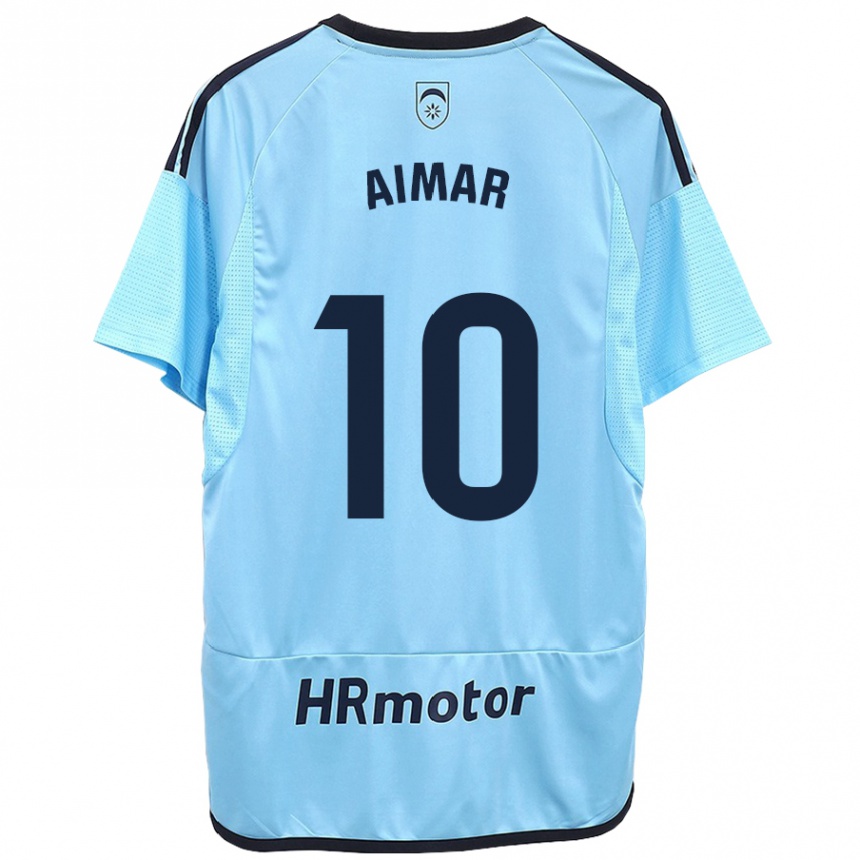 Niño Fútbol Camiseta Aimar Oroz #10 Azul 2ª Equipación 2023/24