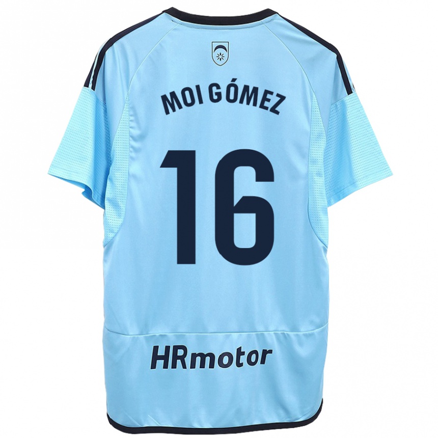 Niño Fútbol Camiseta Moi Gómez #16 Azul 2ª Equipación 2023/24