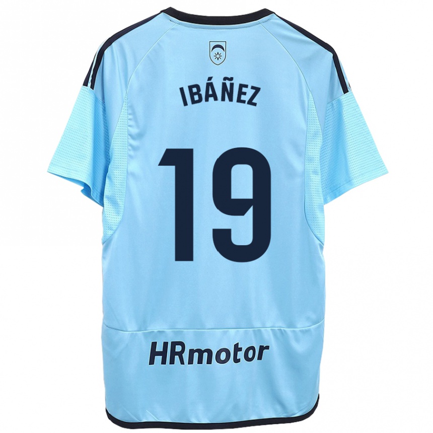 Niño Fútbol Camiseta Pablo Ibáñez #19 Azul 2ª Equipación 2023/24