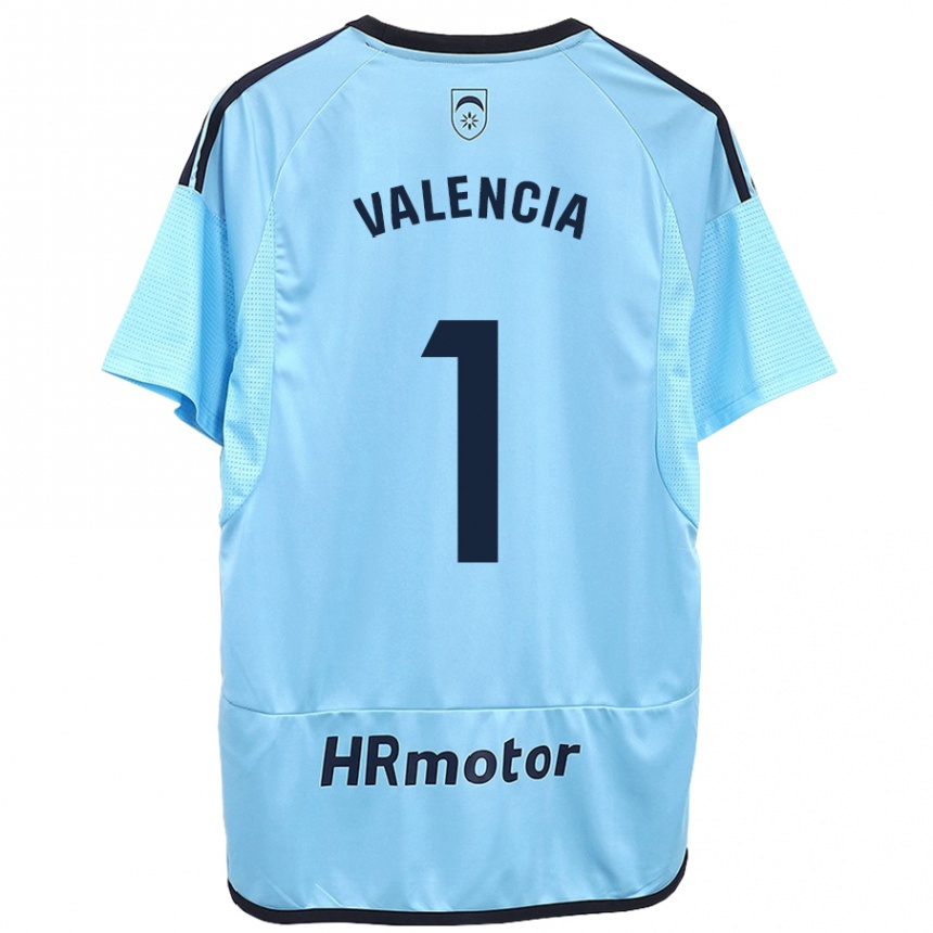 Niño Fútbol Camiseta Pablo Valencia #1 Azul 2ª Equipación 2023/24