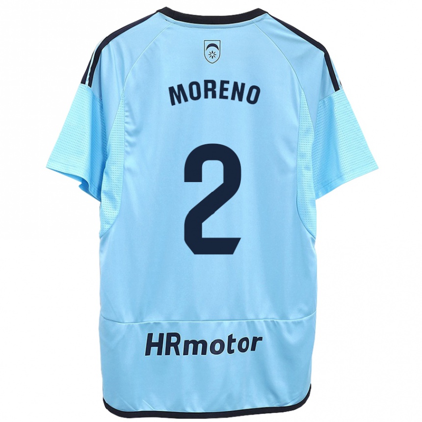 Niño Fútbol Camiseta Jorge Moreno #27 Azul 2ª Equipación 2023/24