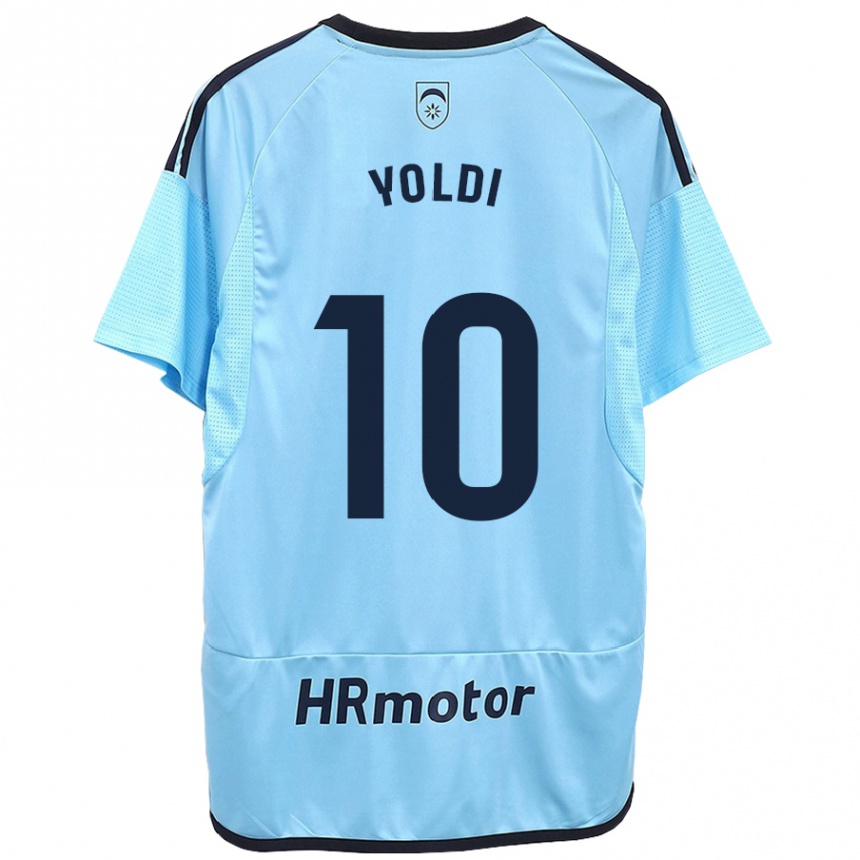 Niño Fútbol Camiseta Ander Yoldi #10 Azul 2ª Equipación 2023/24