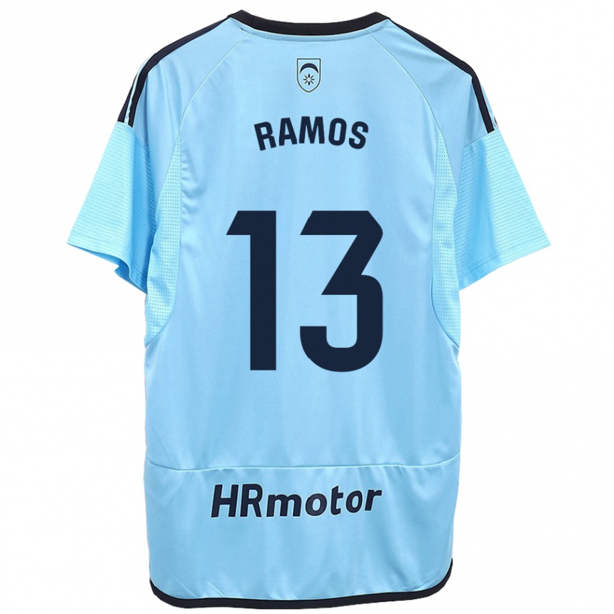 Niño Fútbol Camiseta Darío Ramos #13 Azul 2ª Equipación 2023/24