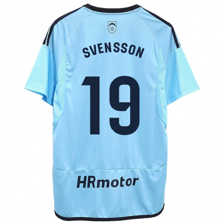 Niño Fútbol Camiseta Max Svensson #19 Azul 2ª Equipación 2023/24