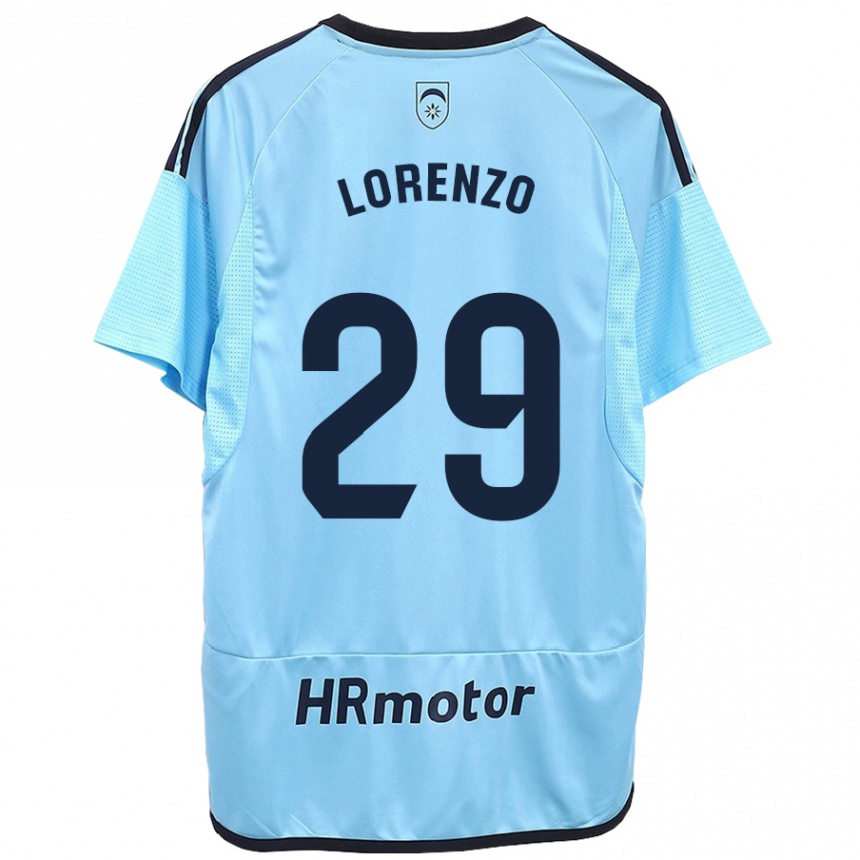 Niño Fútbol Camiseta Nowend Lorenzo #29 Azul 2ª Equipación 2023/24