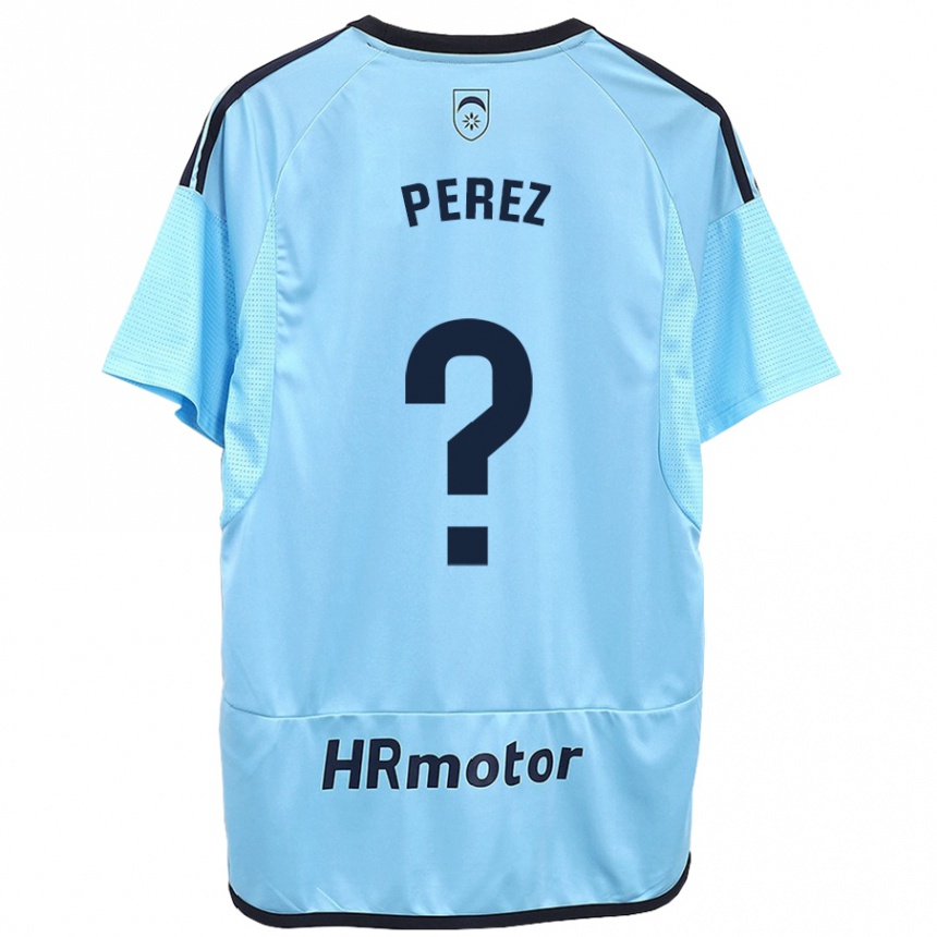 Niño Fútbol Camiseta Bruno Perez #0 Azul 2ª Equipación 2023/24