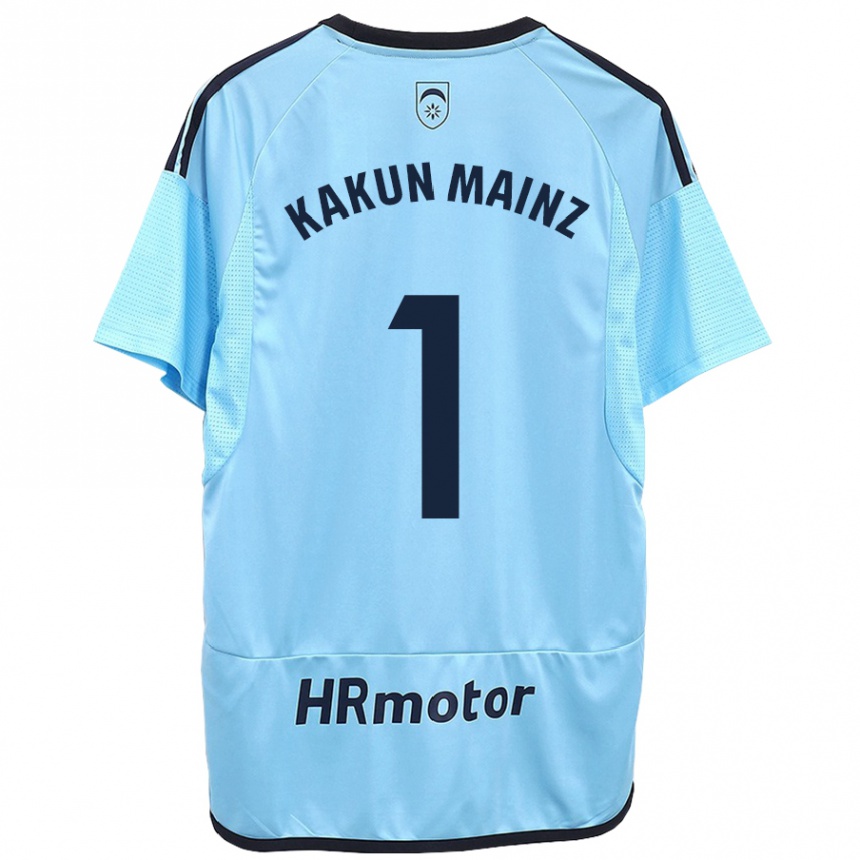 Niño Fútbol Camiseta Kakun Mainz #1 Azul 2ª Equipación 2023/24