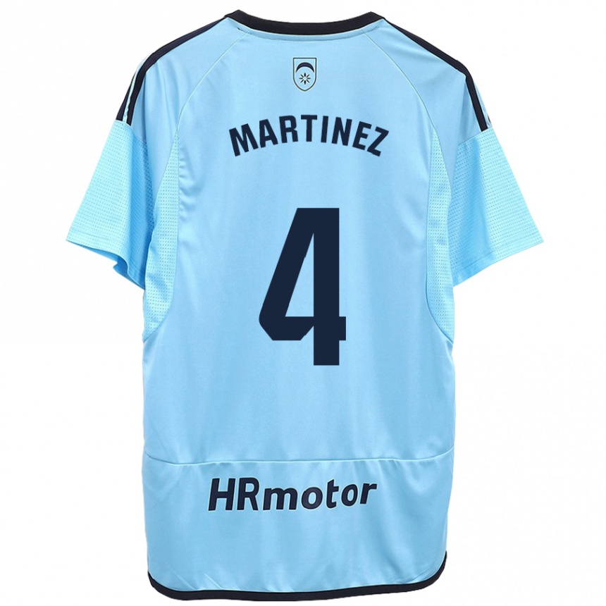 Niño Fútbol Camiseta Vera Martínez Viota #4 Azul 2ª Equipación 2023/24