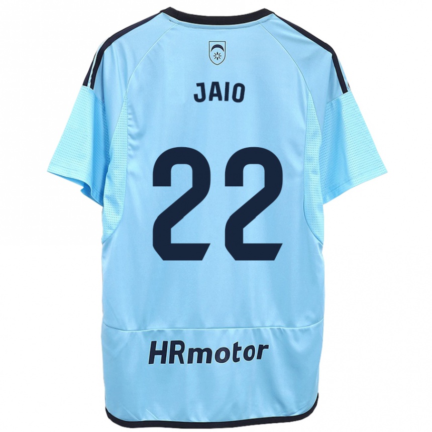 Niño Fútbol Camiseta Jaione Larraiotz Senosiain #22 Azul 2ª Equipación 2023/24