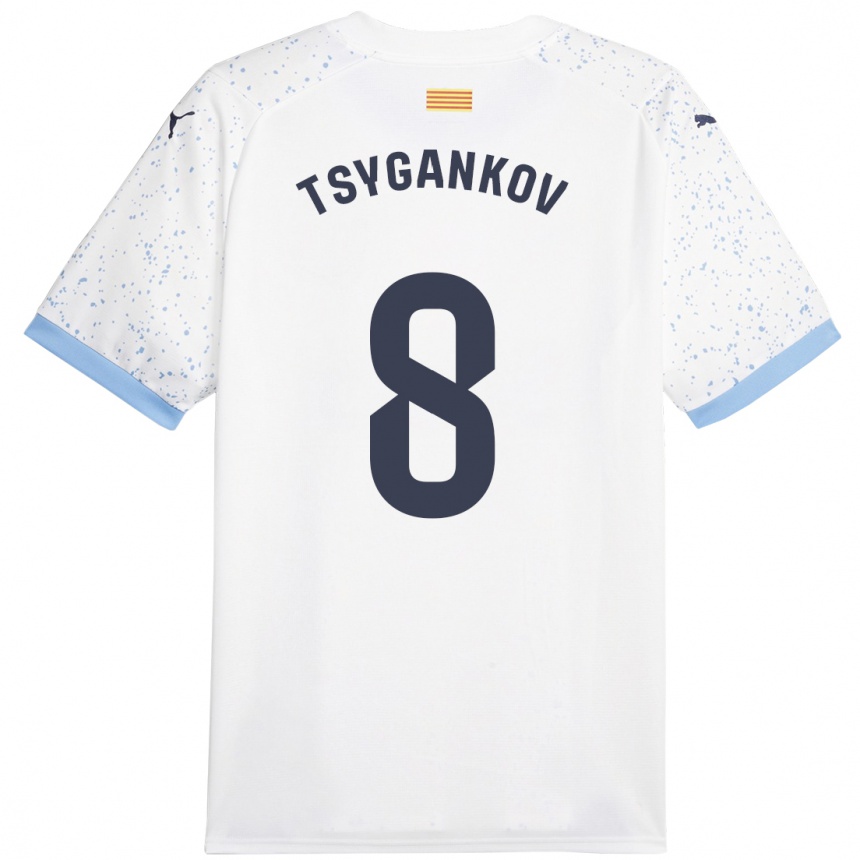 Niño Fútbol Camiseta Viktor Tsygankov #8 Blanco 2ª Equipación 2023/24