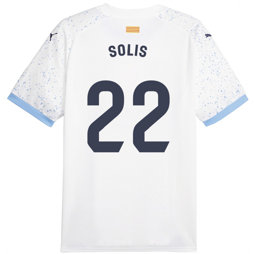 Niño Fútbol Camiseta Jhon Solís #22 Blanco 2ª Equipación 2023/24