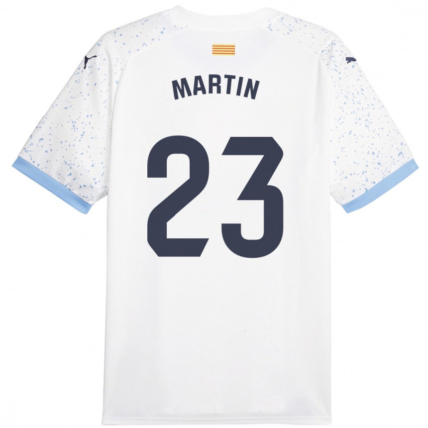 Niño Fútbol Camiseta Iván Martín #23 Blanco 2ª Equipación 2023/24