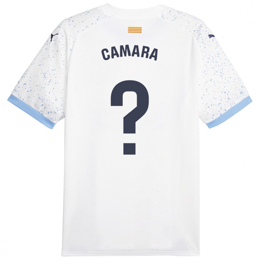 Niño Fútbol Camiseta Dawda Camara #0 Blanco 2ª Equipación 2023/24