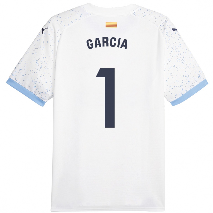 Niño Fútbol Camiseta Lucas García #1 Blanco 2ª Equipación 2023/24