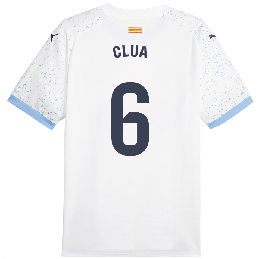 Niño Fútbol Camiseta Silvi Clua #6 Blanco 2ª Equipación 2023/24