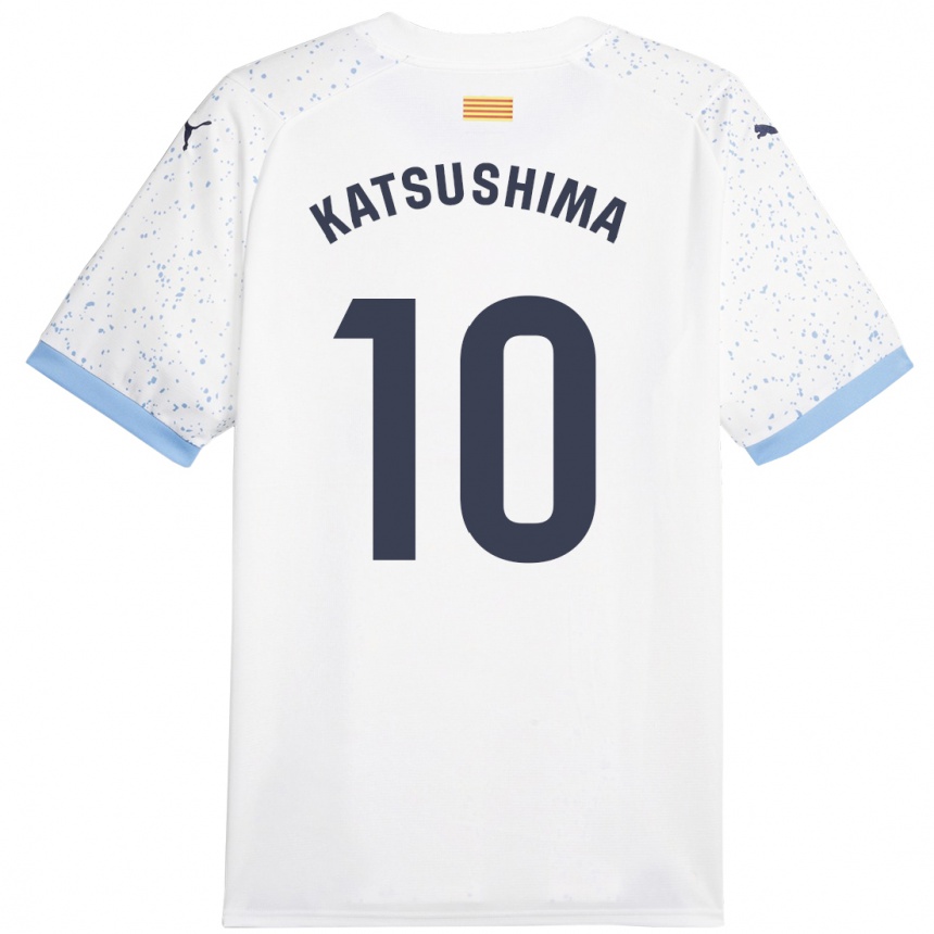 Niño Fútbol Camiseta Shinnosuke Katsushima #10 Blanco 2ª Equipación 2023/24