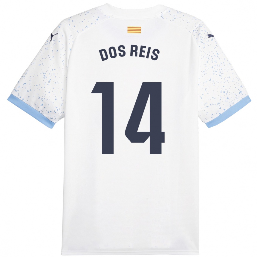 Niño Fútbol Camiseta Leo Dos Reis #14 Blanco 2ª Equipación 2023/24