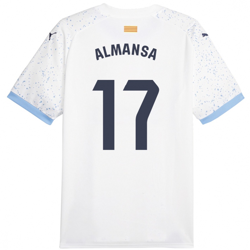 Niño Fútbol Camiseta Alex Almansa #17 Blanco 2ª Equipación 2023/24